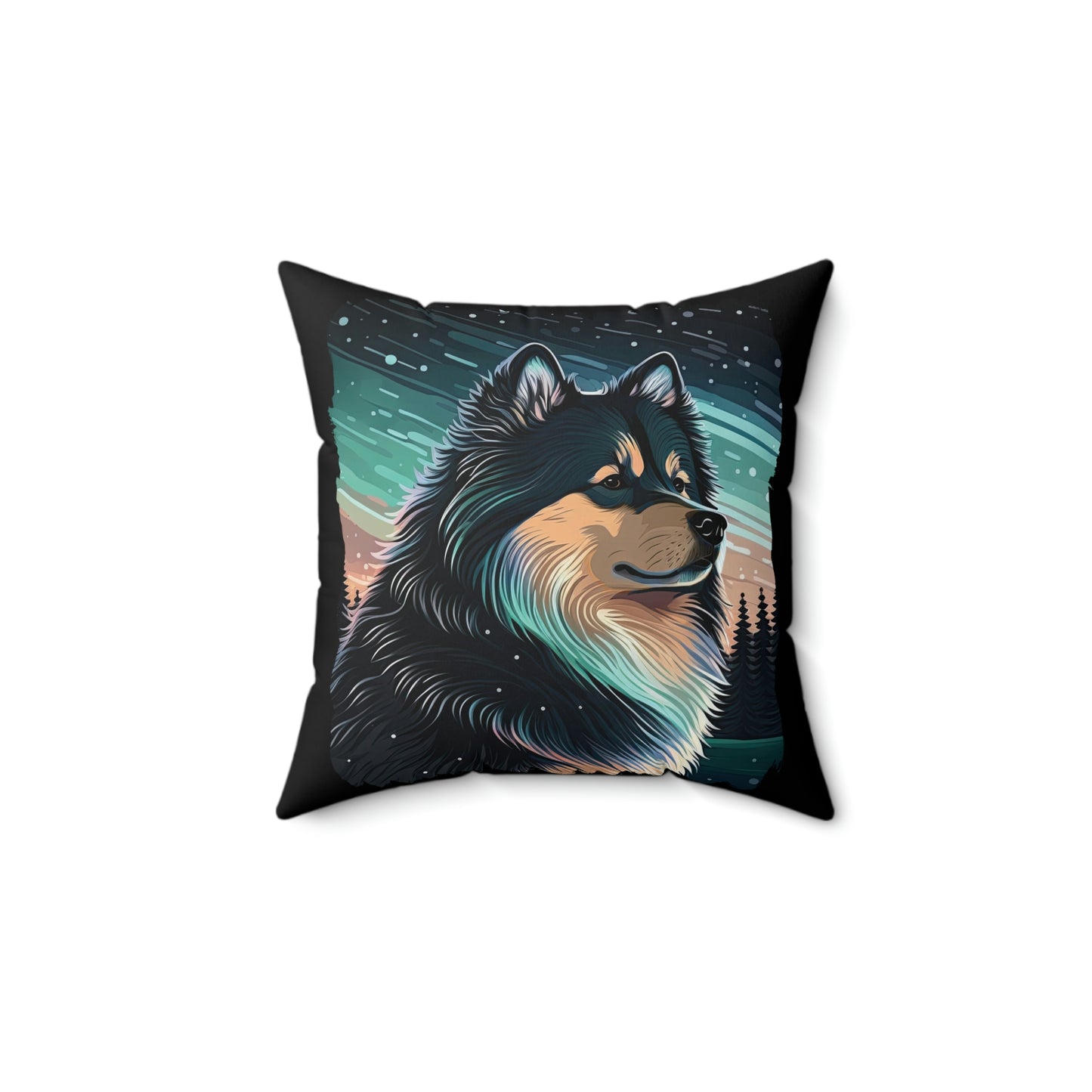 Finnish Lapphund - Stars #3 - Pillow