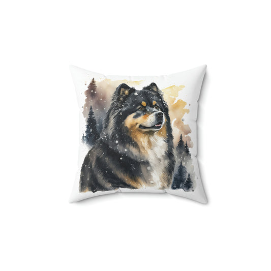 Finnish Lapphund - Snowy #3 - Pillow