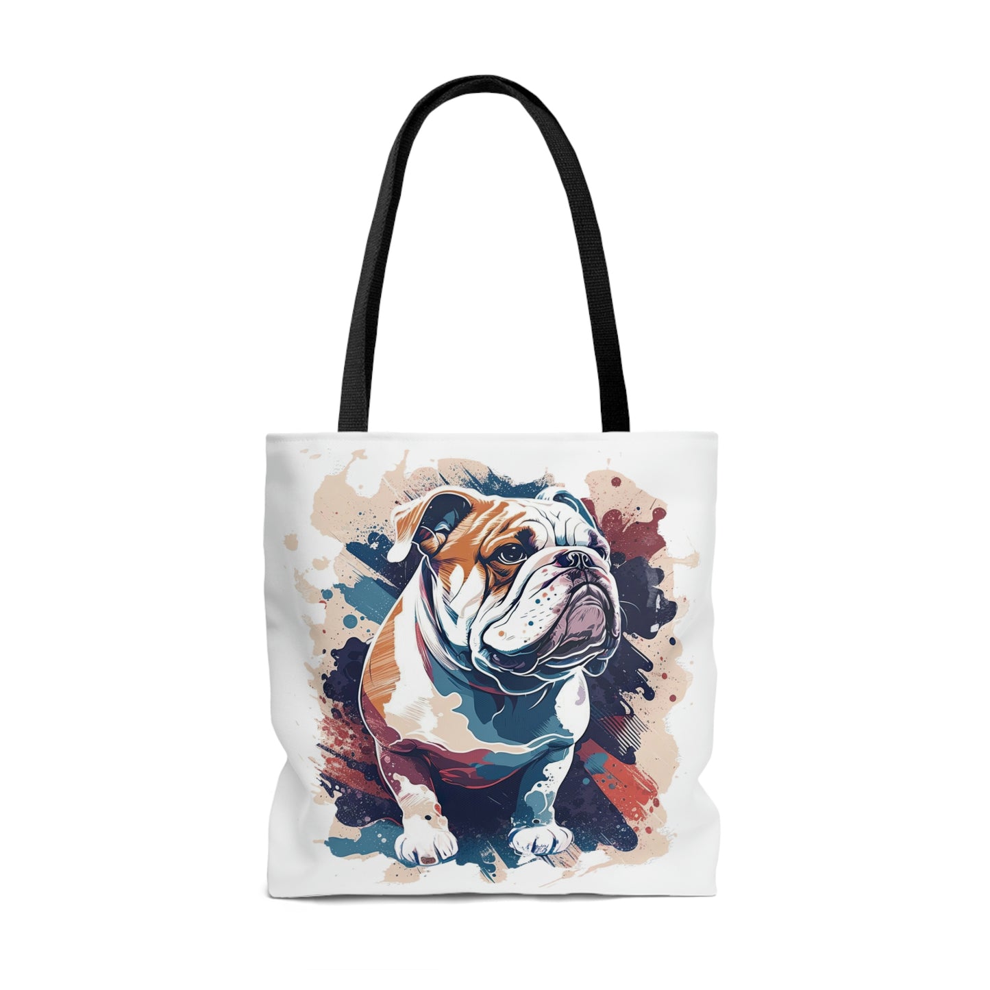 English Bulldog (Splatter) Tote Bag