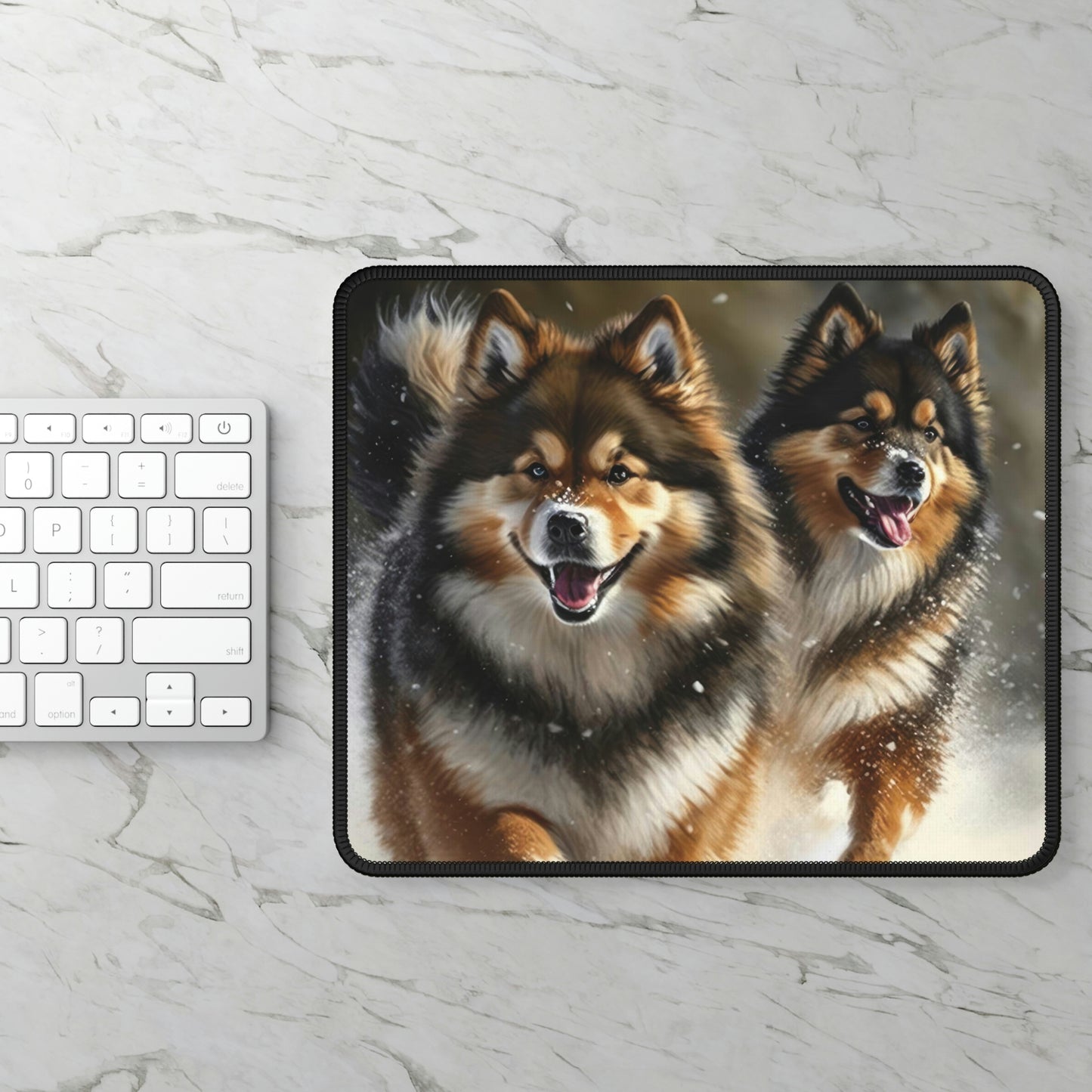 Finnish Lapphund - Snowy #1 - Mouse Pad