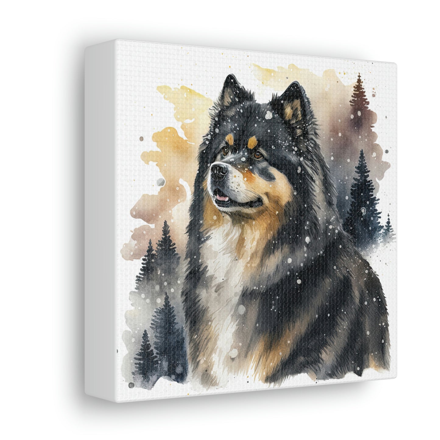 Finnish Lapphund - Snowy #3 - Canvas