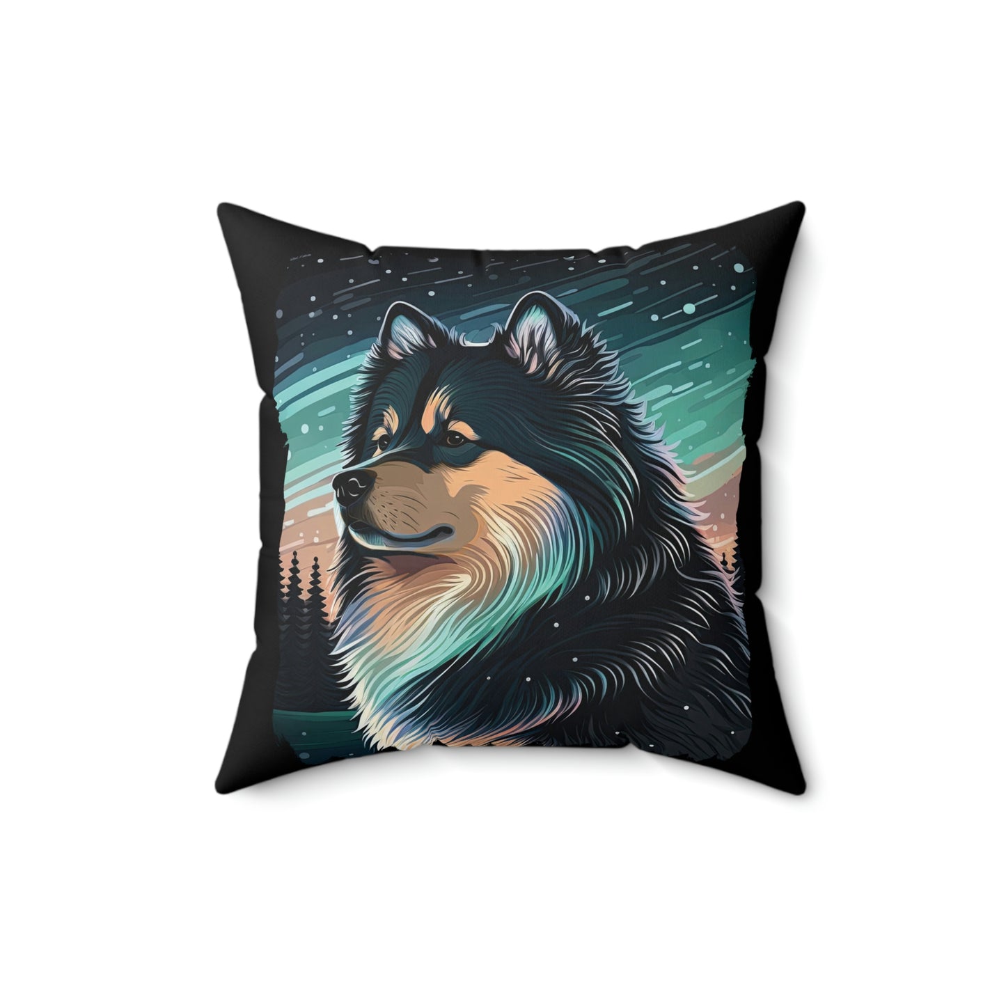 Finnish Lapphund - Stars #3 - Pillow