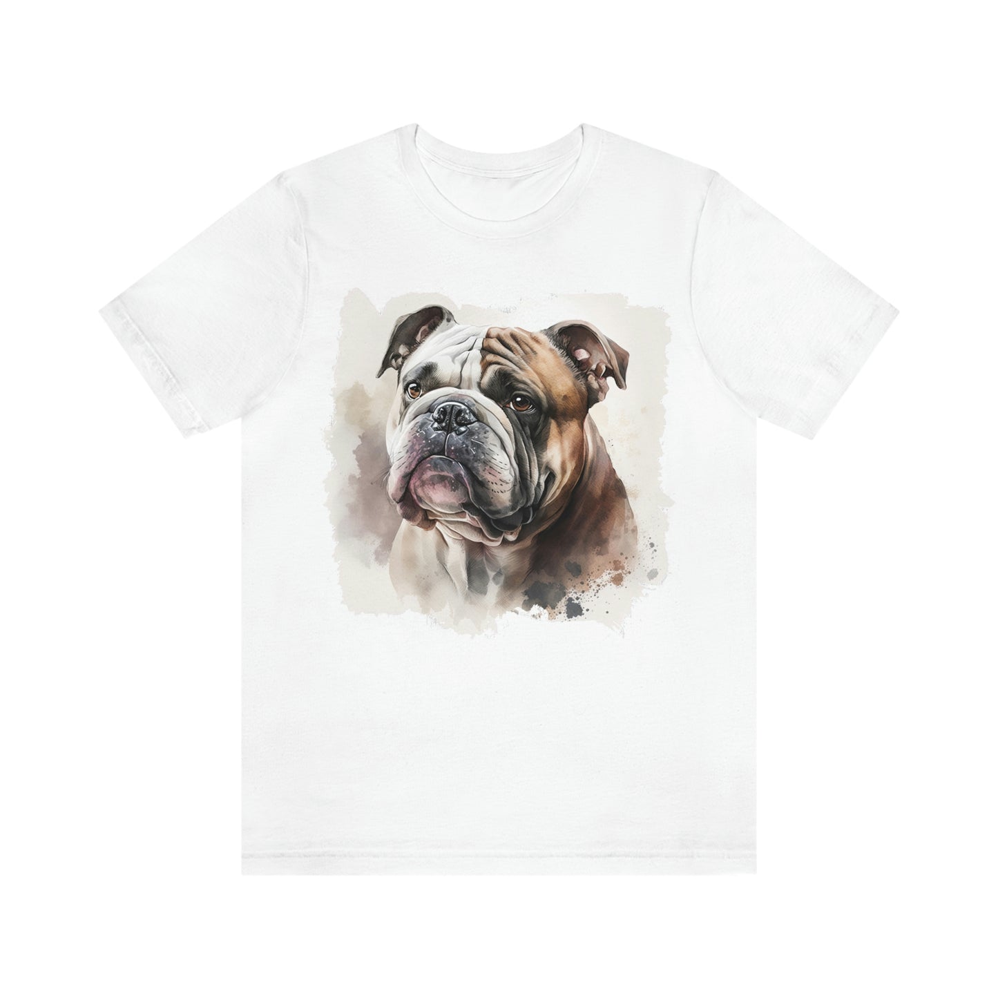 English Bulldog (Portrait) Unisex Short Sleeve Tee