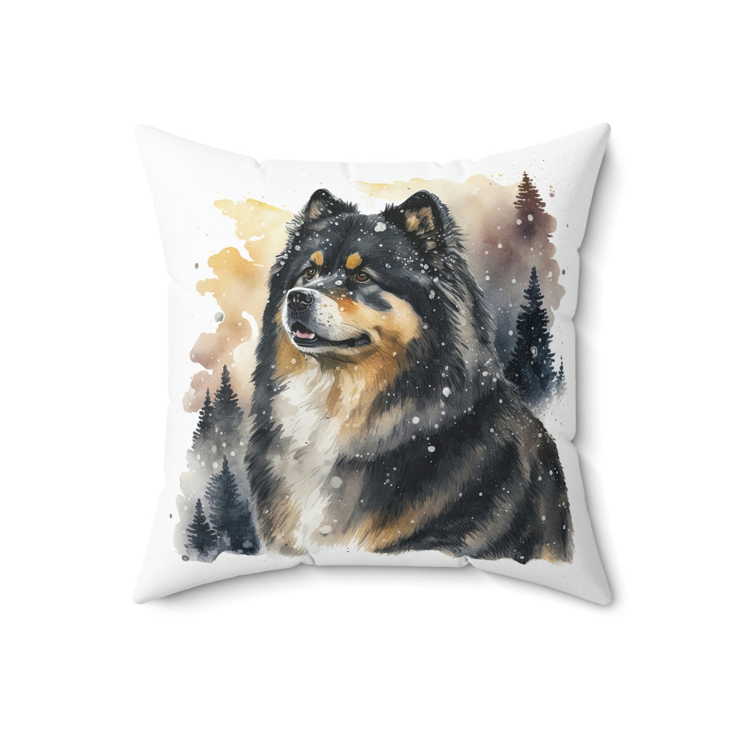 Finnish Lapphund - Snowy #3 - Pillow