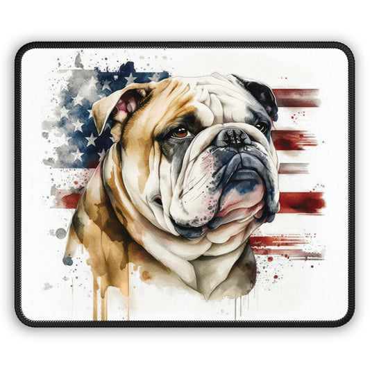 English Bulldog (Patriotic) Mouse Pad