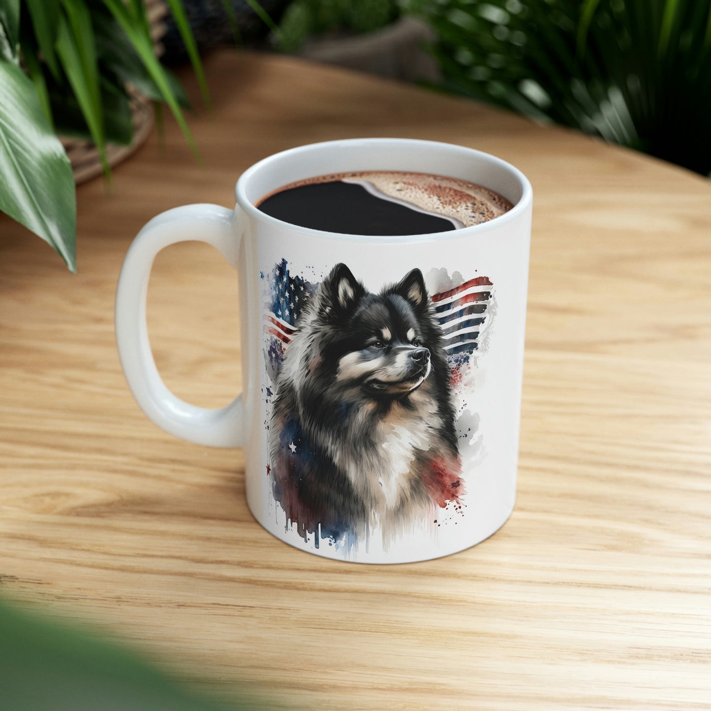 Finnish Lapphund - Patriotic #1 - Mug