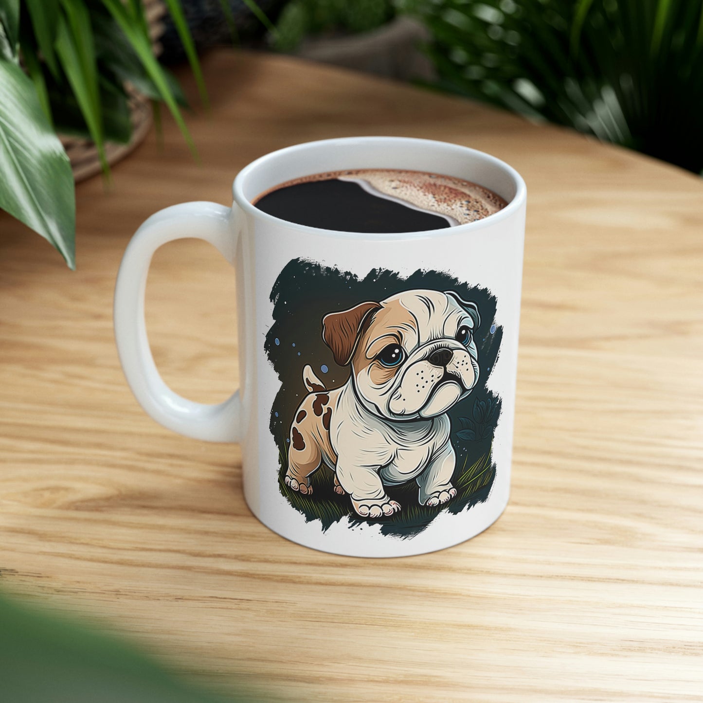 English Bulldog (Cartoon) Ceramic Mug