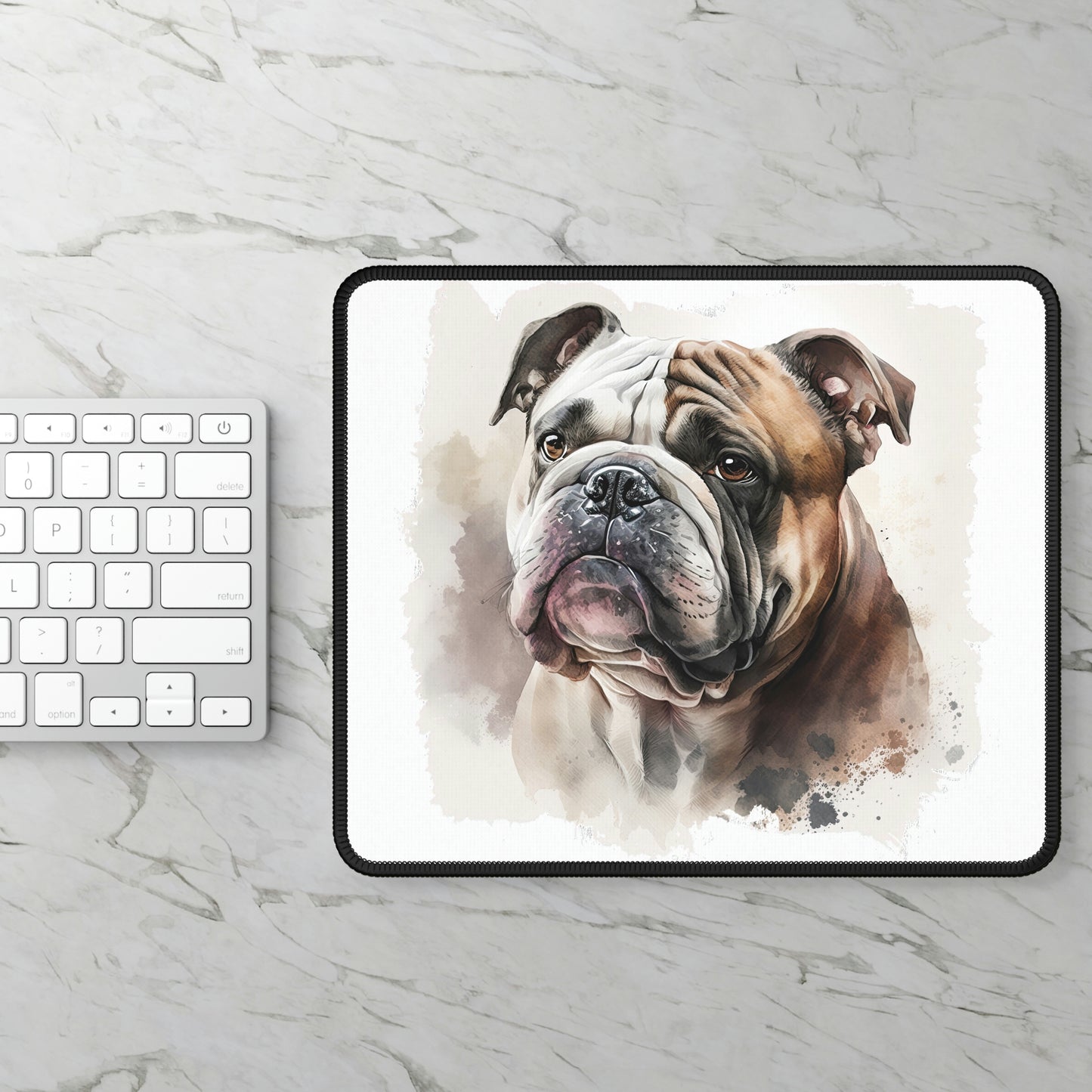 English Bulldog (Portrait) Mouse Pad