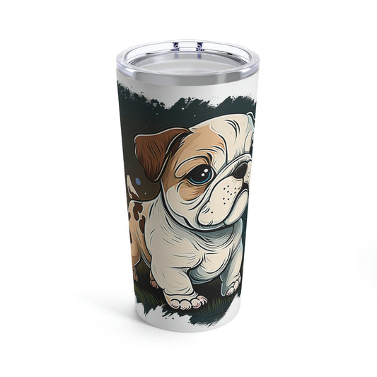 English Bulldog (Cartoon) Stainless Steel Tumbler