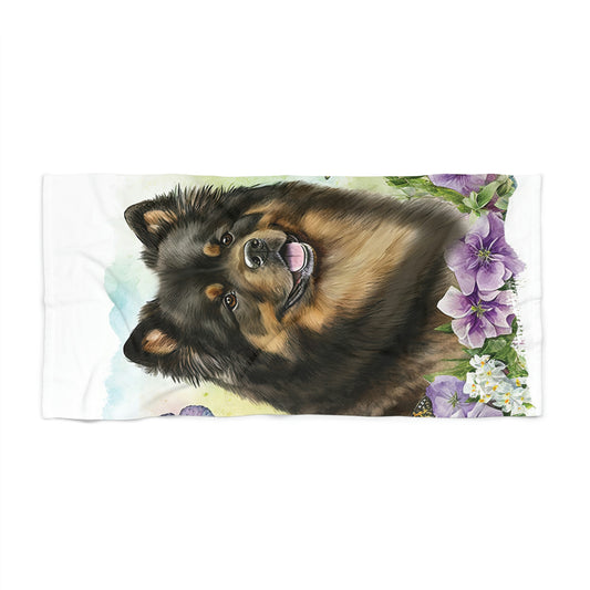 Finnish Lapphund - Spring #5 - Beach Towel