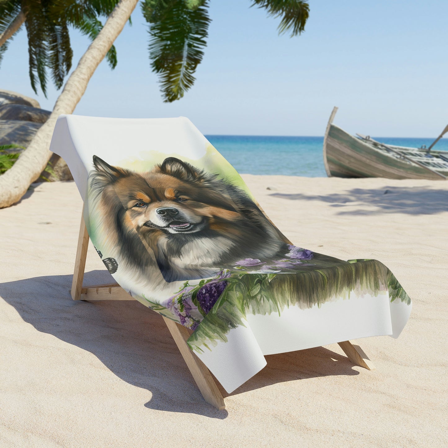 Finnish Lapphund - Spring #1 - Beach Towel