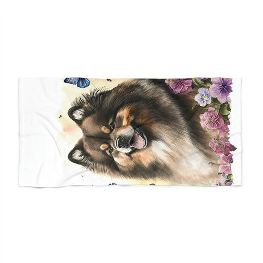 Finnish Lapphund - Spring #7 - Beach Towel