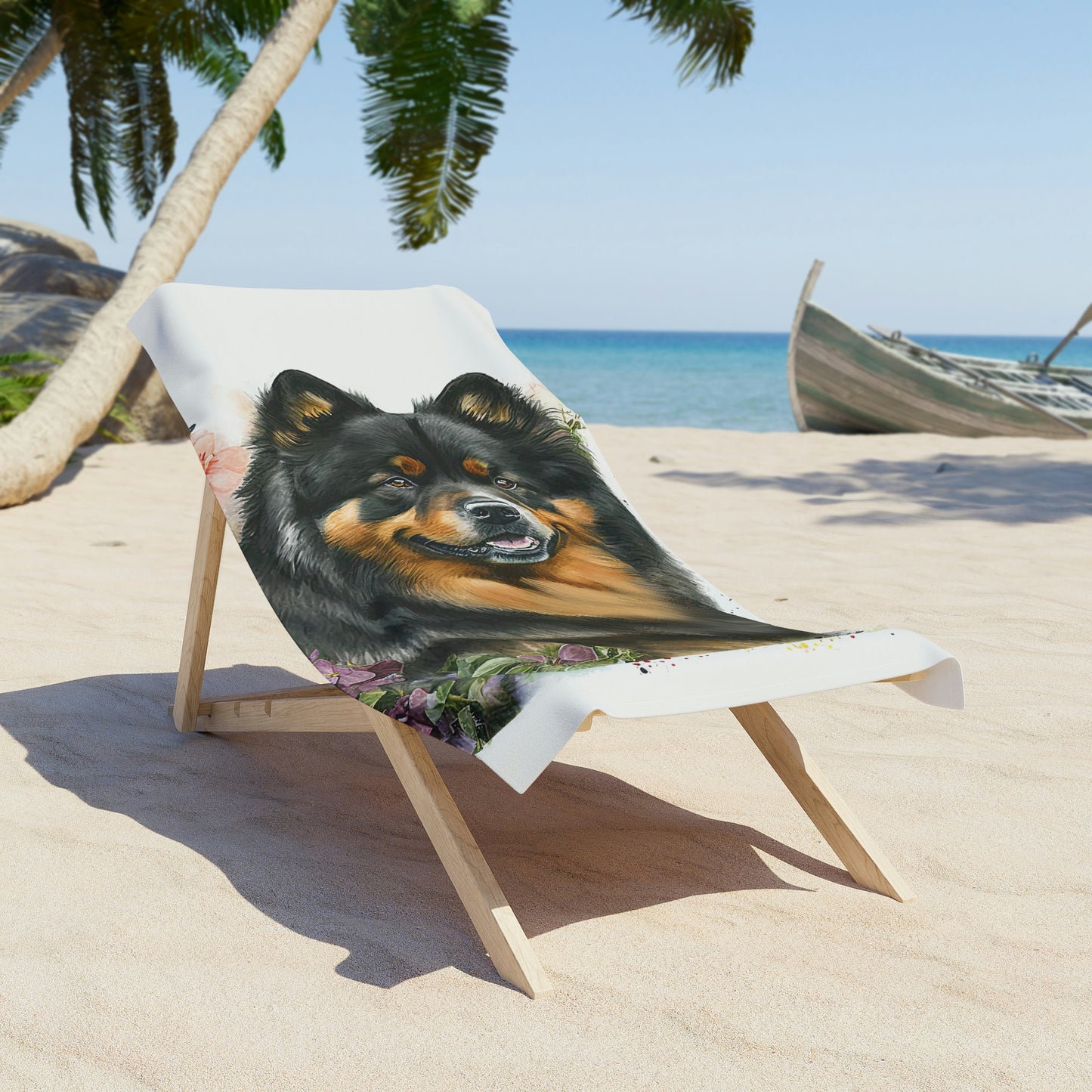 Finnish Lapphund - Spring #4 - Beach Towel