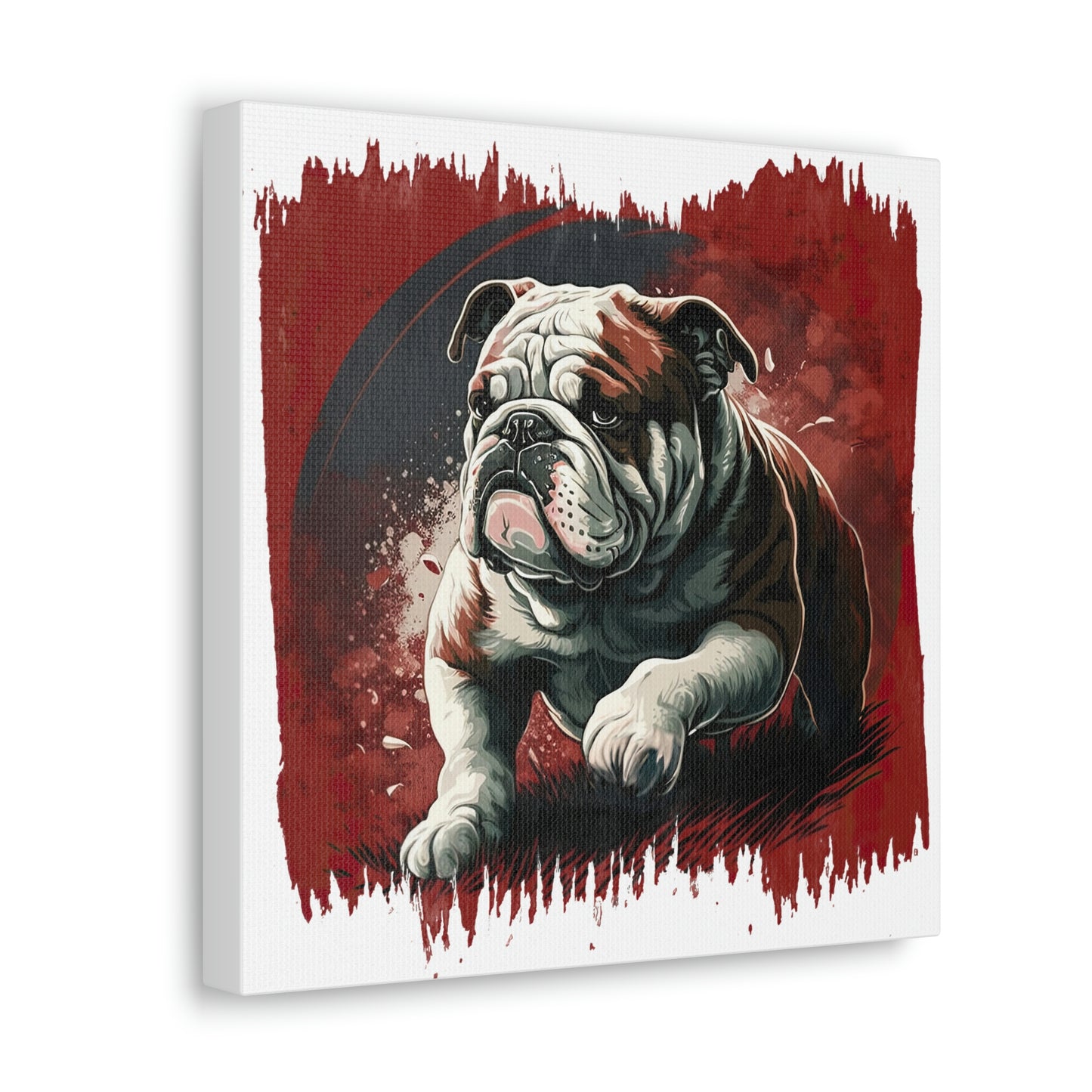 English Bulldog (Walking) Canvas Gallery Wrap