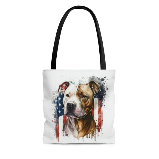 Pit Bull (Patriotic) Tote Bag