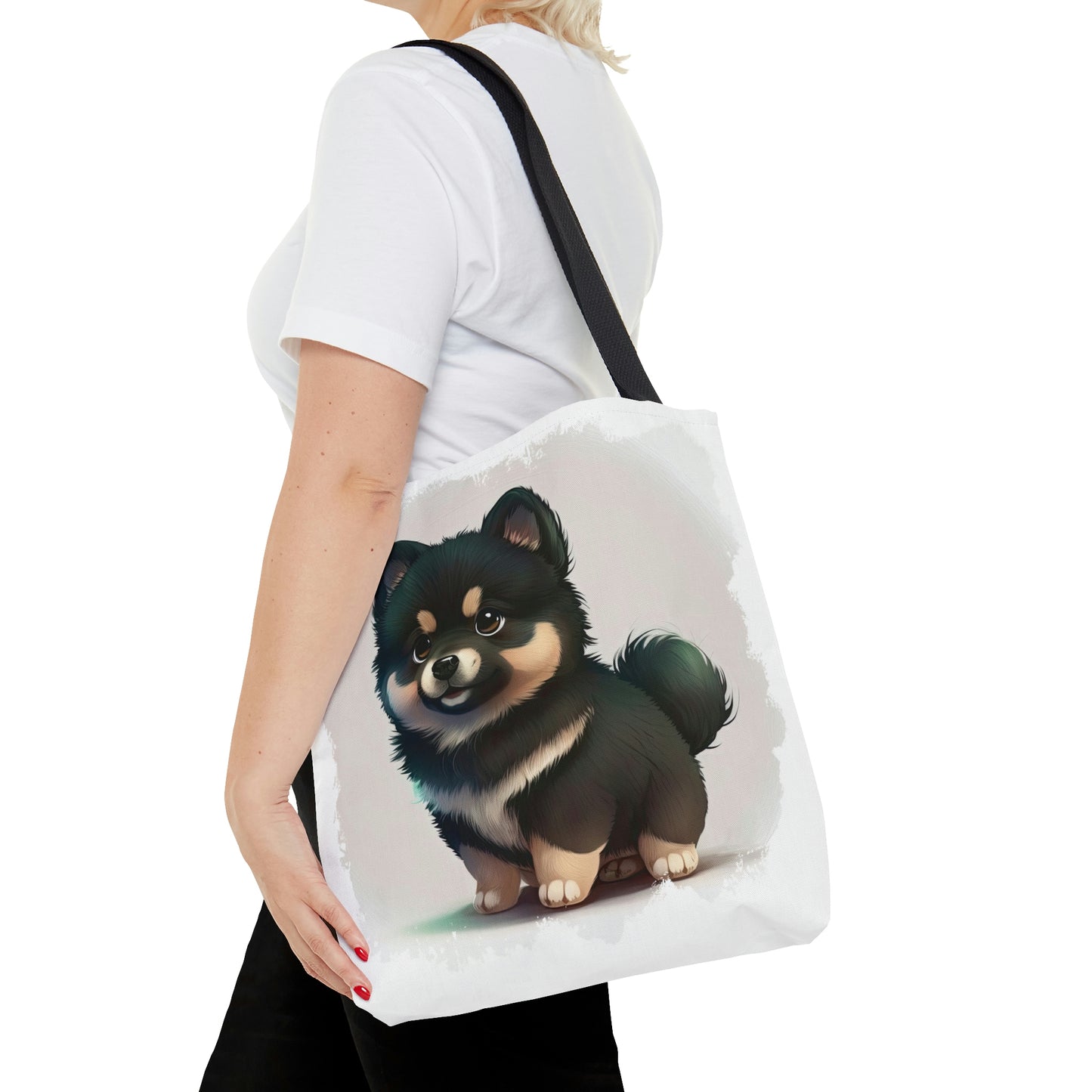 Finnish Lapphund - Cartoon #1 - Tote Bag