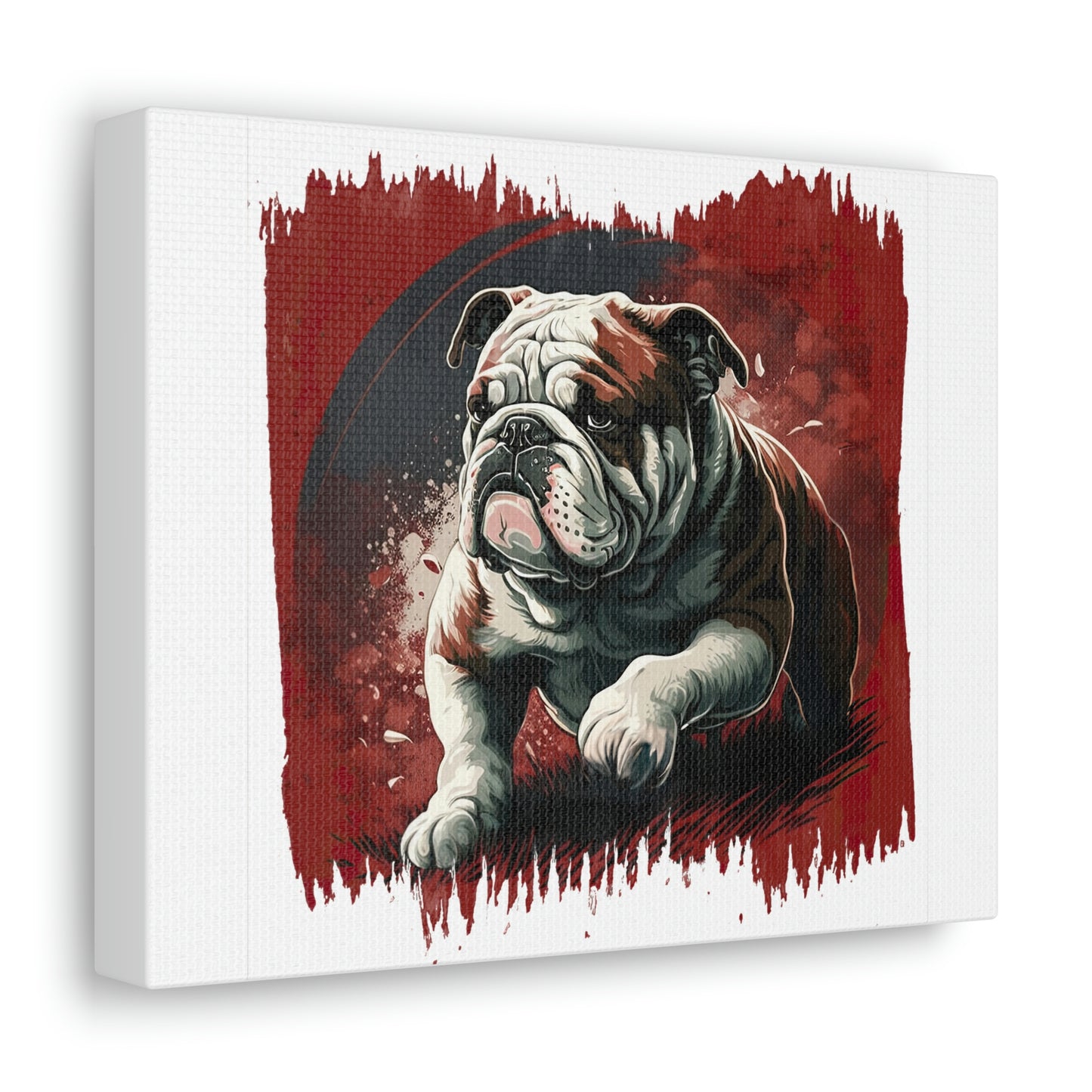 English Bulldog (Walking) Canvas Gallery Wrap