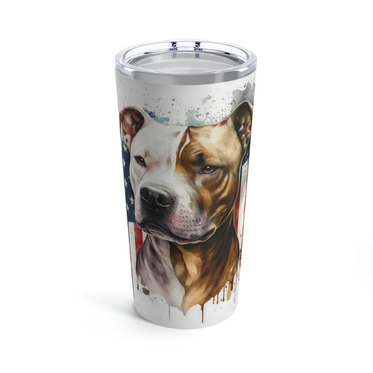 Pit Bull (Patriotic) Stainless Steel Tumbler