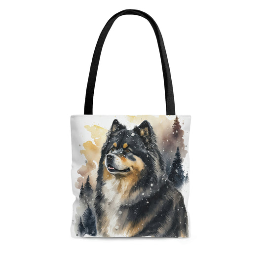 Finnish Lapphund - Snowy #3 - Tote Bag