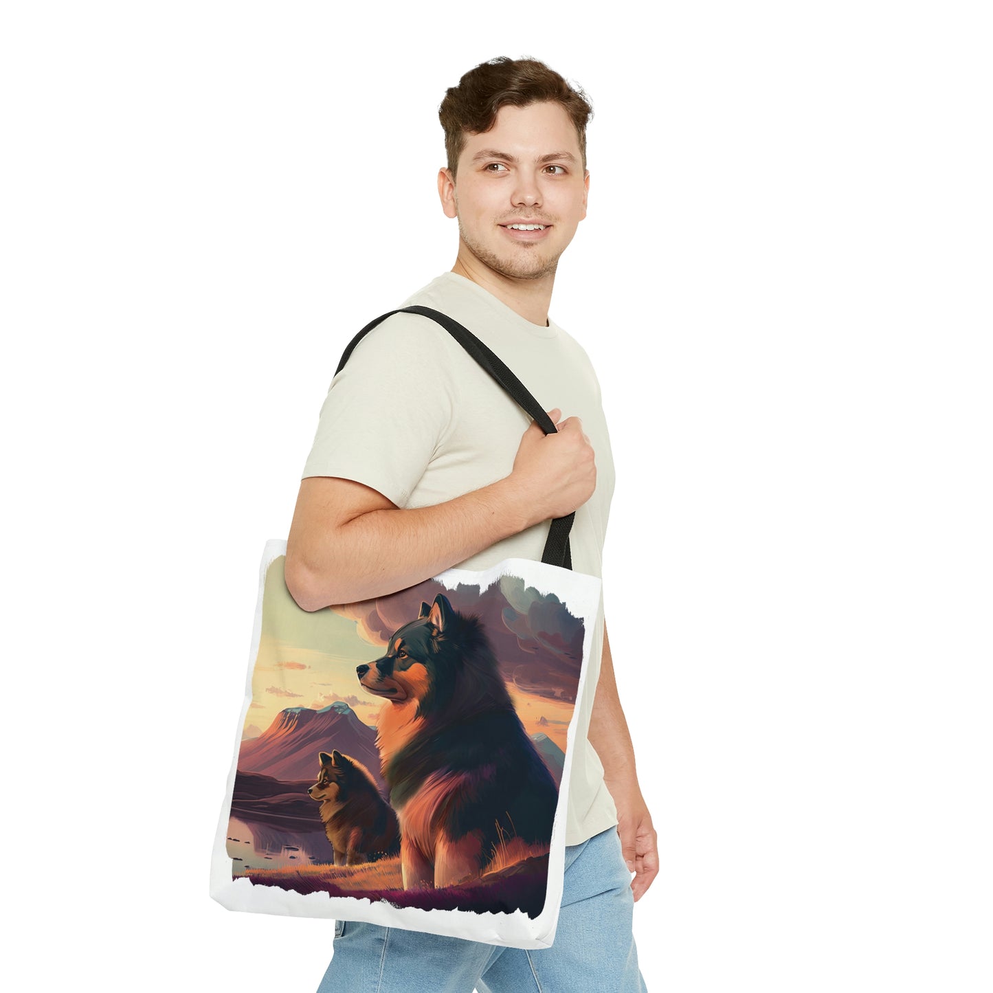 Finnish Lapphund - Field #1 - Tote Bag