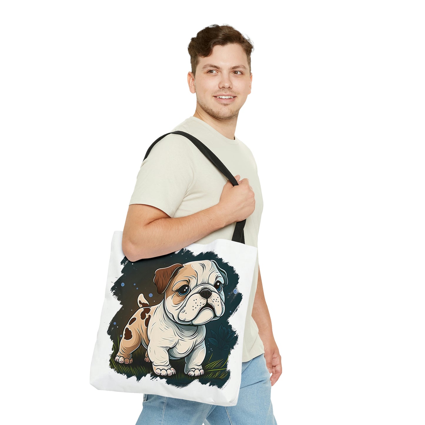 English Bulldog (Cartoon) Tote Bag