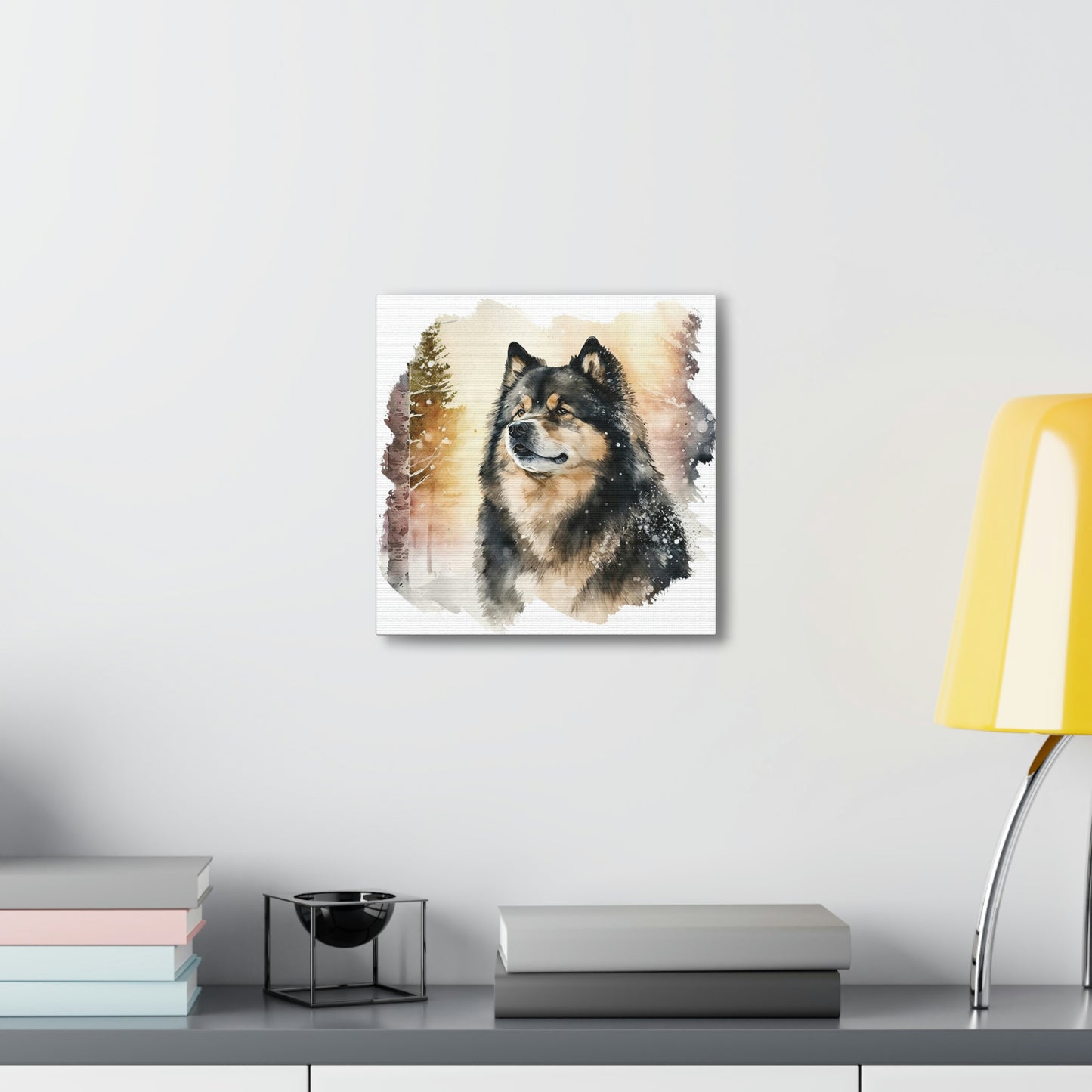 Finnish Lapphund - Snowy #4 - Canvas