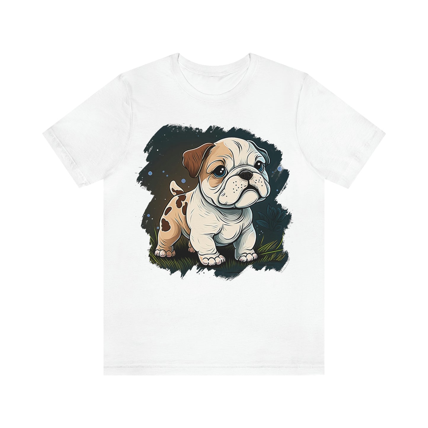 English Bulldog (Cartoon) Unisex Short Sleeve Tee