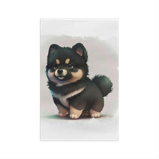 Finnish Lapphund - Cartoon #1 - Kitchen Towel