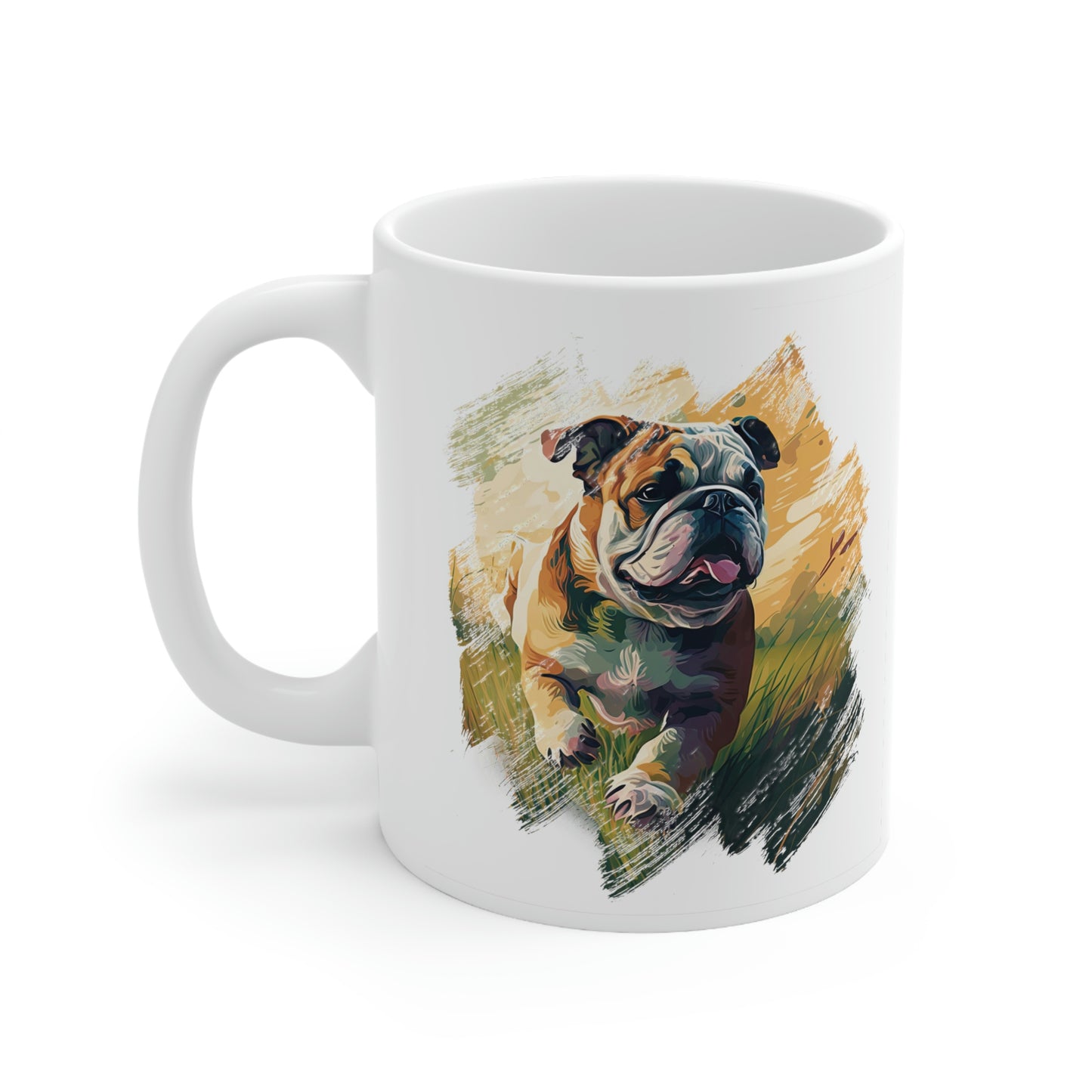 English Bulldog (Running) Ceramic Mug