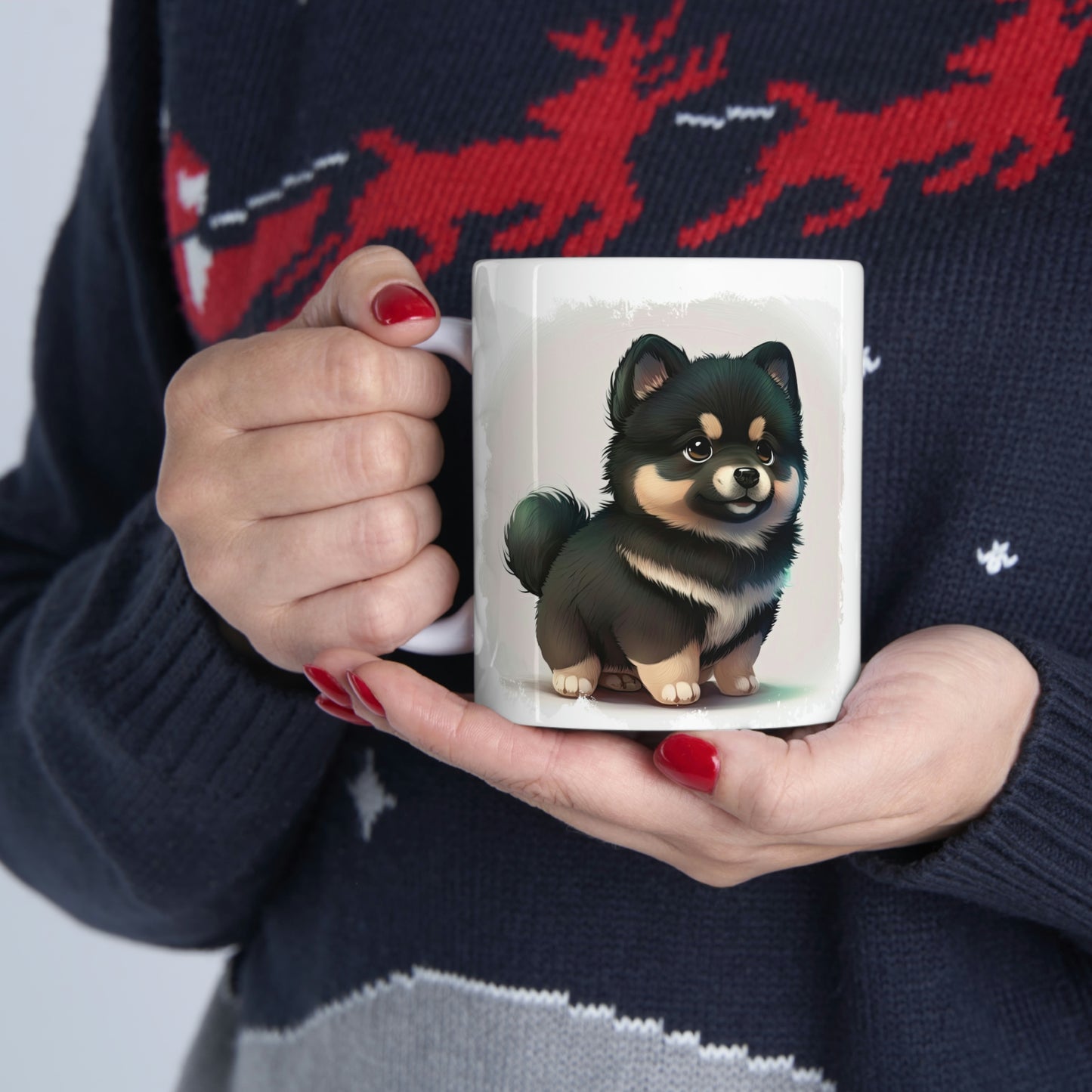 Finnish Lapphund - Cartoon #1 - Mug