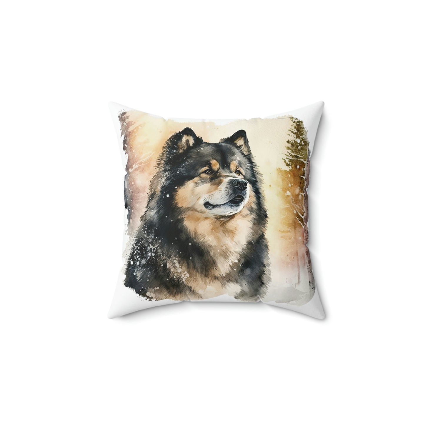 Finnish Lapphund - Snowy #4 - Pillow