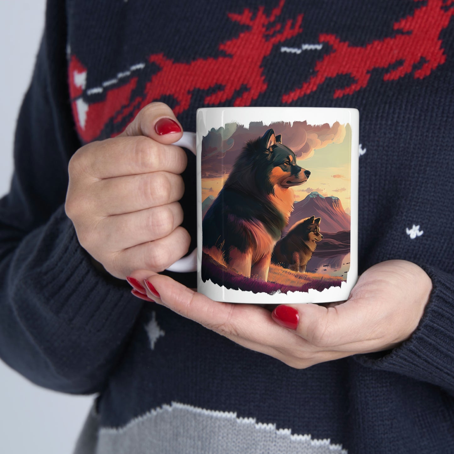 Finnish Lapphund - Field #1 - Mug