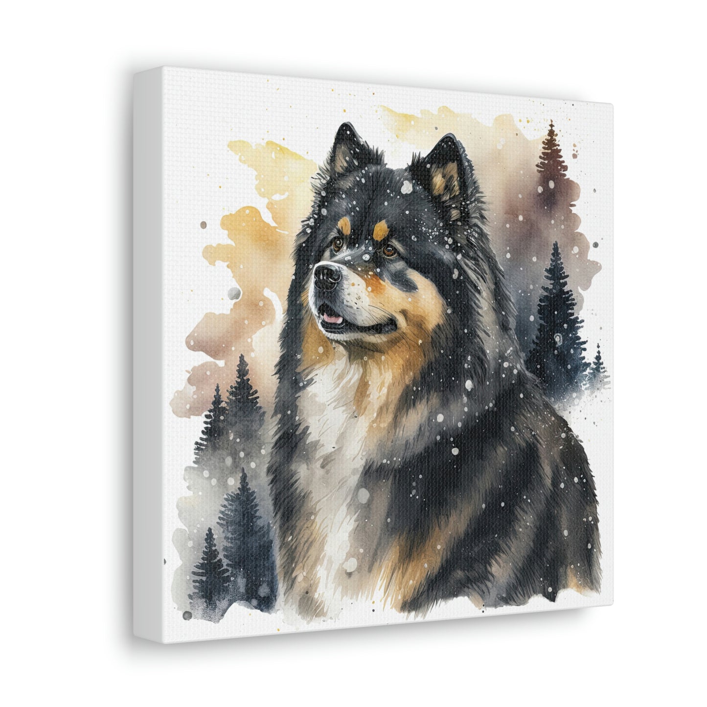 Finnish Lapphund - Snowy #3 - Canvas