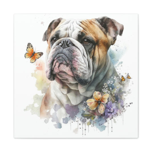 English Bulldog Canvas Gallery Wrap