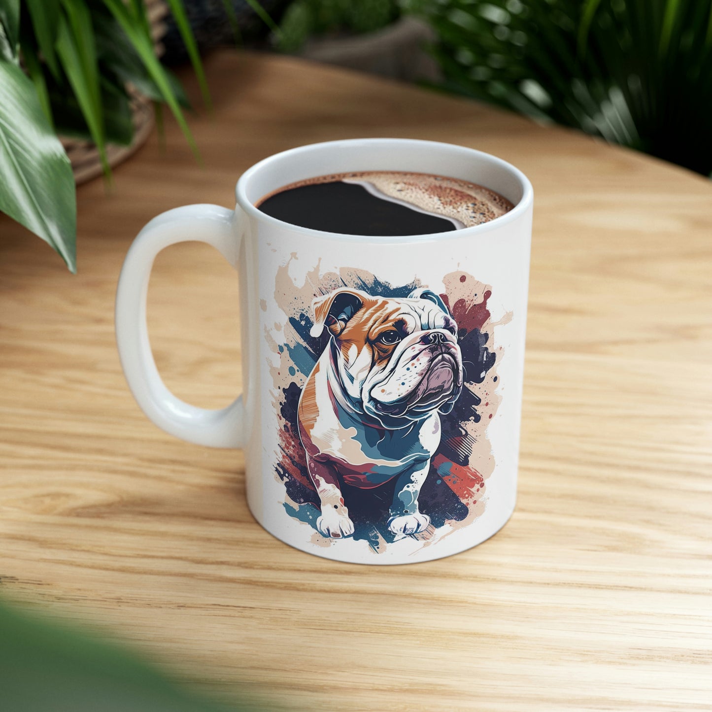 English Bulldog (Splatter) Ceramic Mug