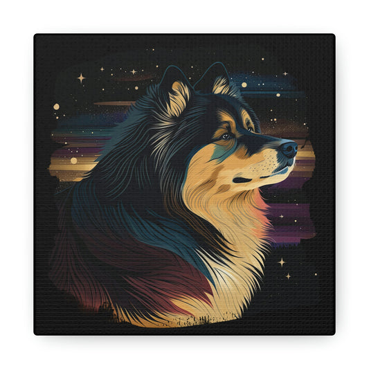 Finnish Lapphund - Stars #2 - Canvas