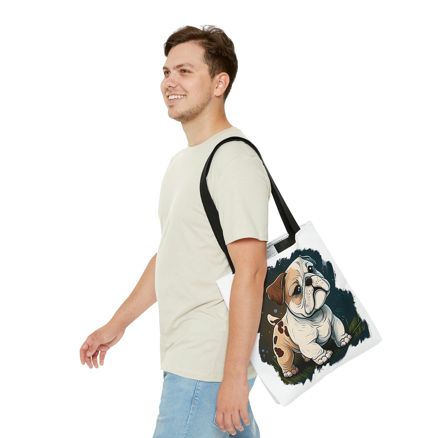 English Bulldog (Cartoon) Tote Bag