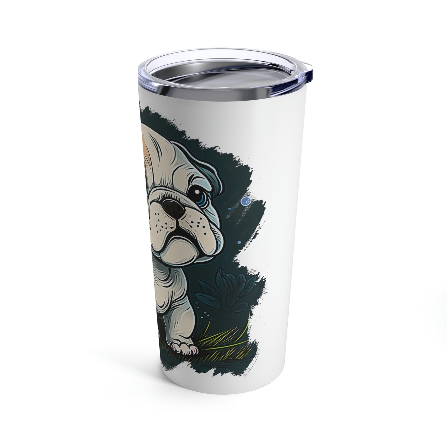 English Bulldog (Cartoon) Stainless Steel Tumbler