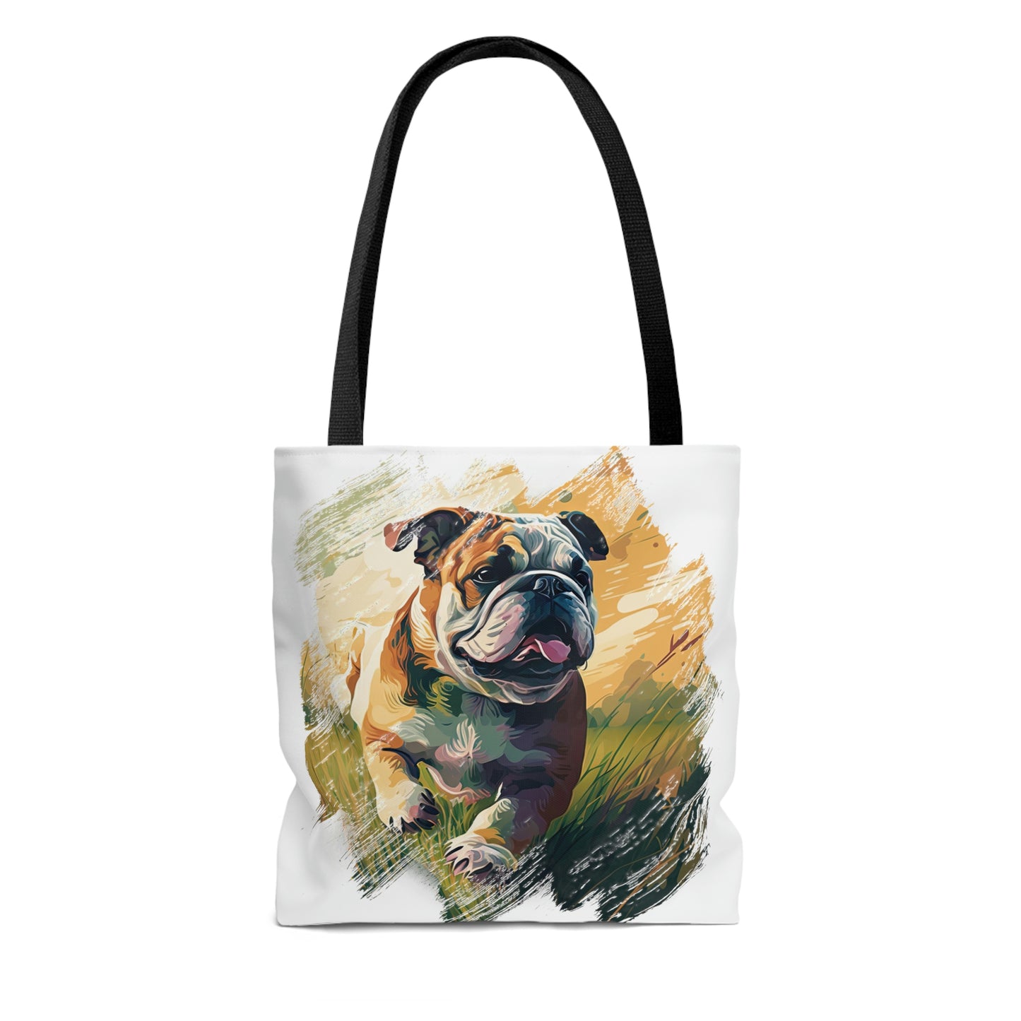 English Bulldog (Running) Tote Bag