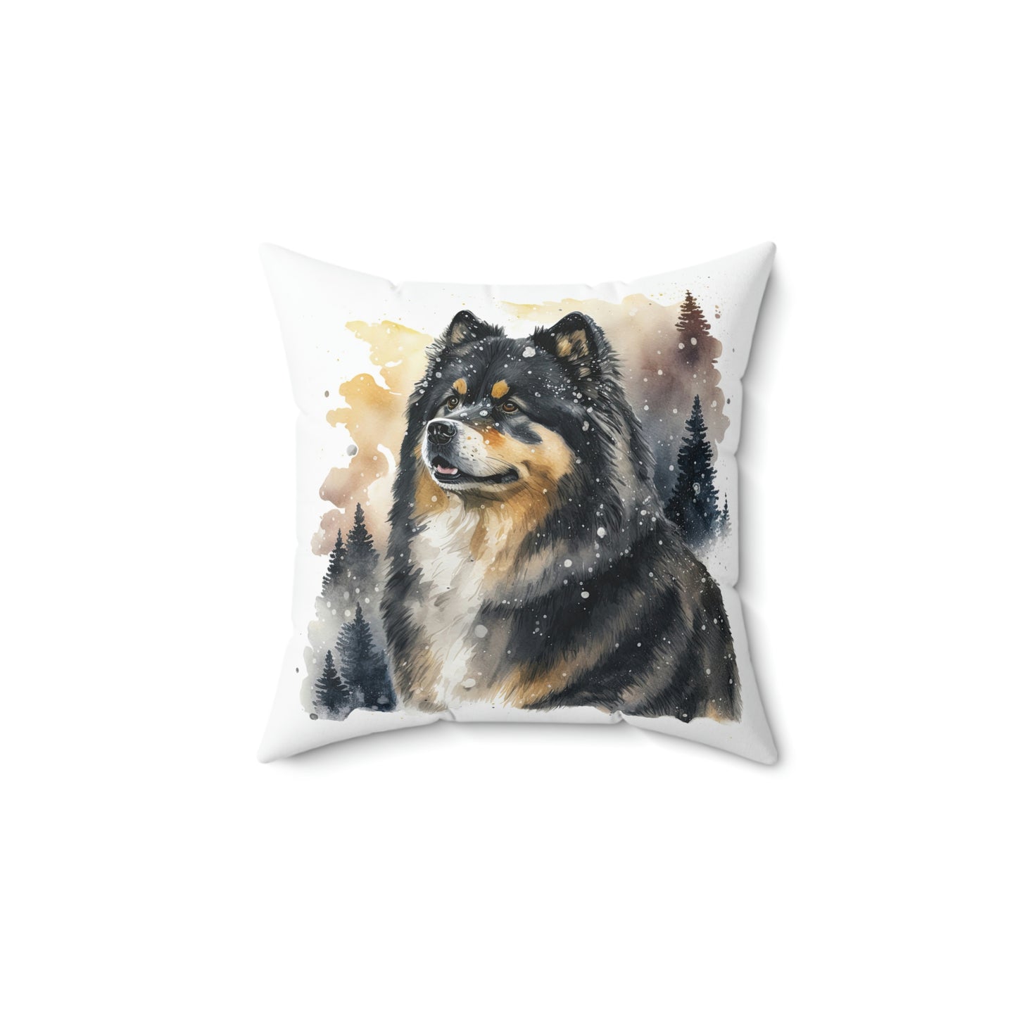 Finnish Lapphund - Snowy #3 - Pillow