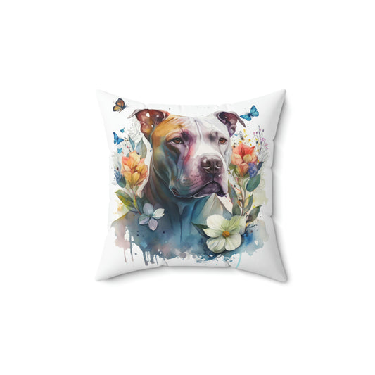 Pit Bull Square Pillow