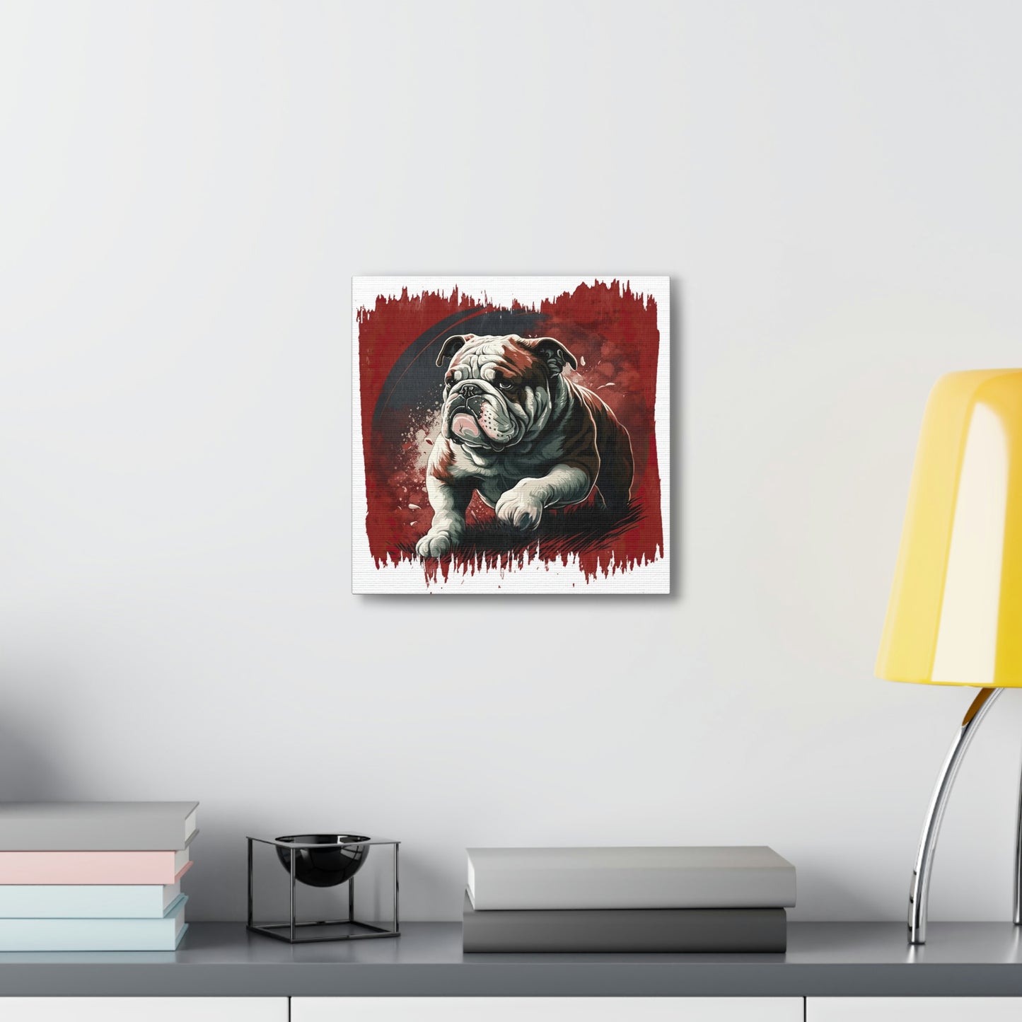 English Bulldog (Walking) Canvas Gallery Wrap