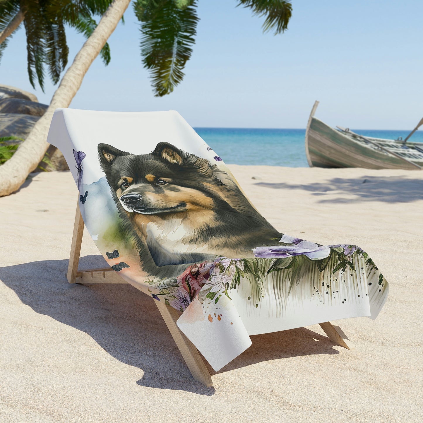 Finnish Lapphund - Spring #3 - Beach Towel