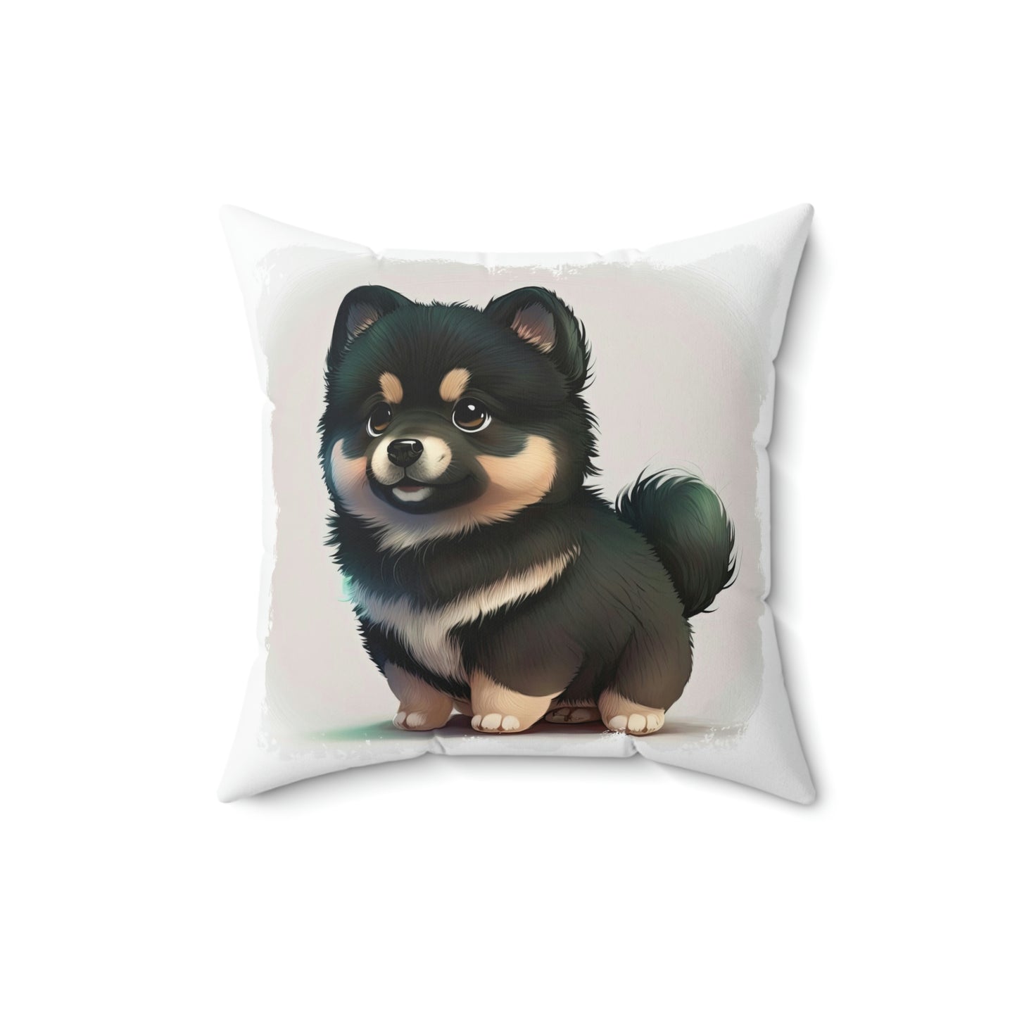 Finnish Lapphund - Cartoon #1 - Pillow