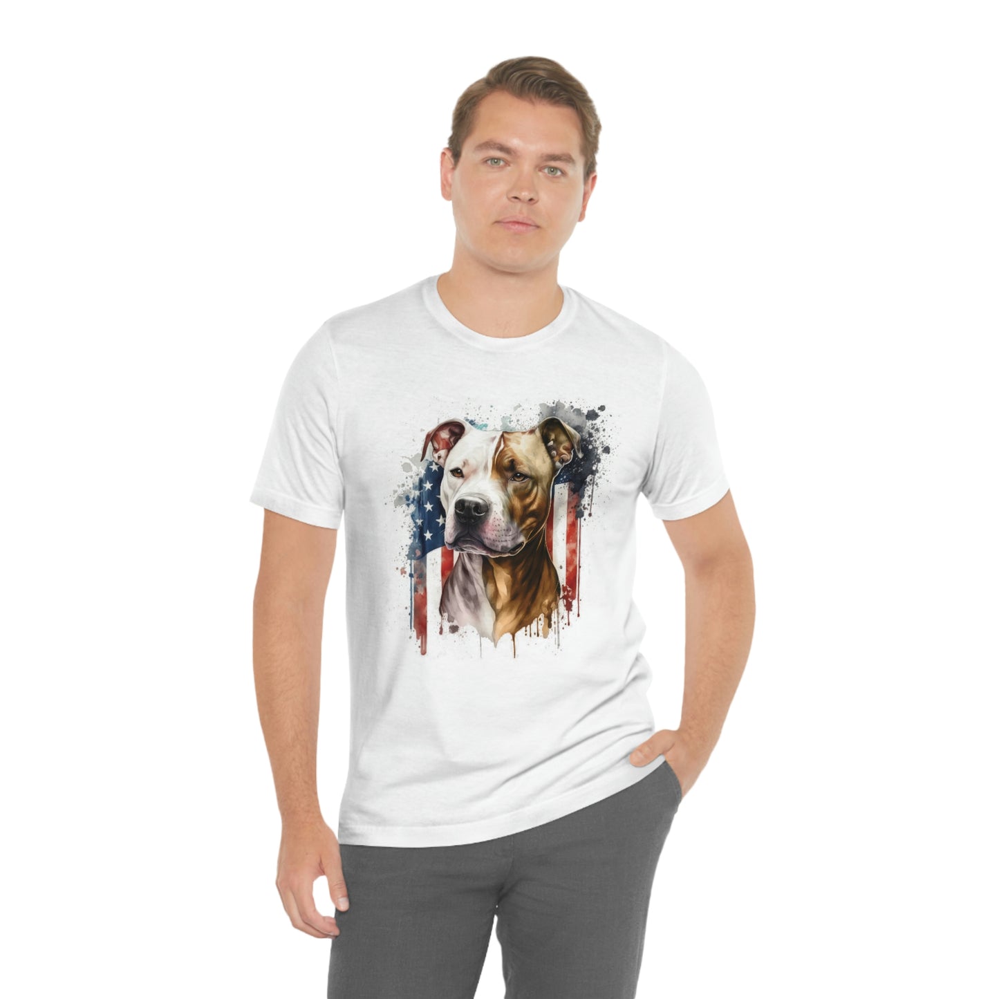 Pit Bull (Patriotic) Unisex Short Sleeve Tee