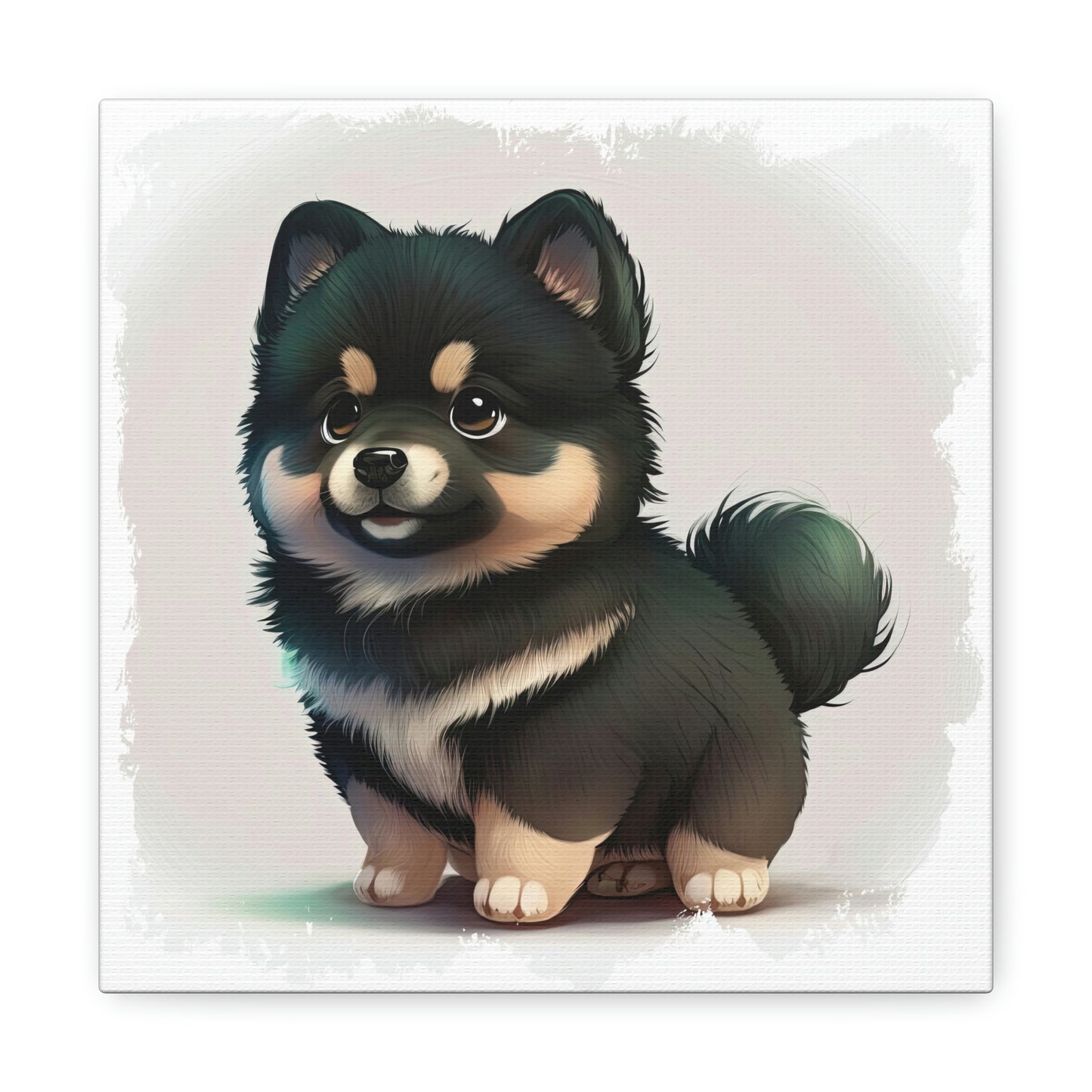 Finnish Lapphund - Cartoon #1 - Canvas