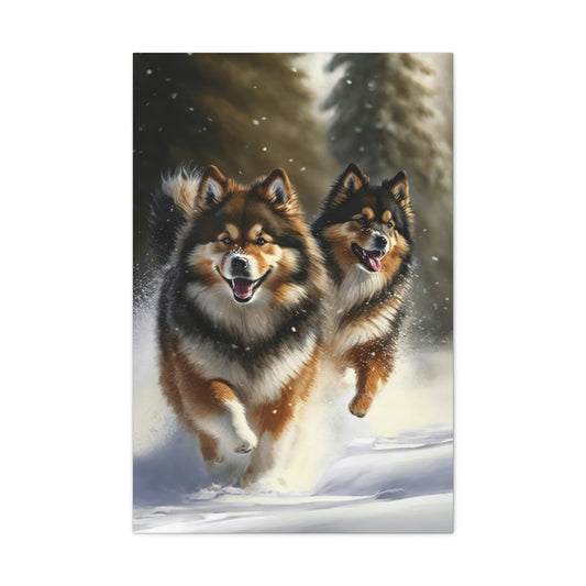 Finnish Lapphund - Snowy #1 - Canvas