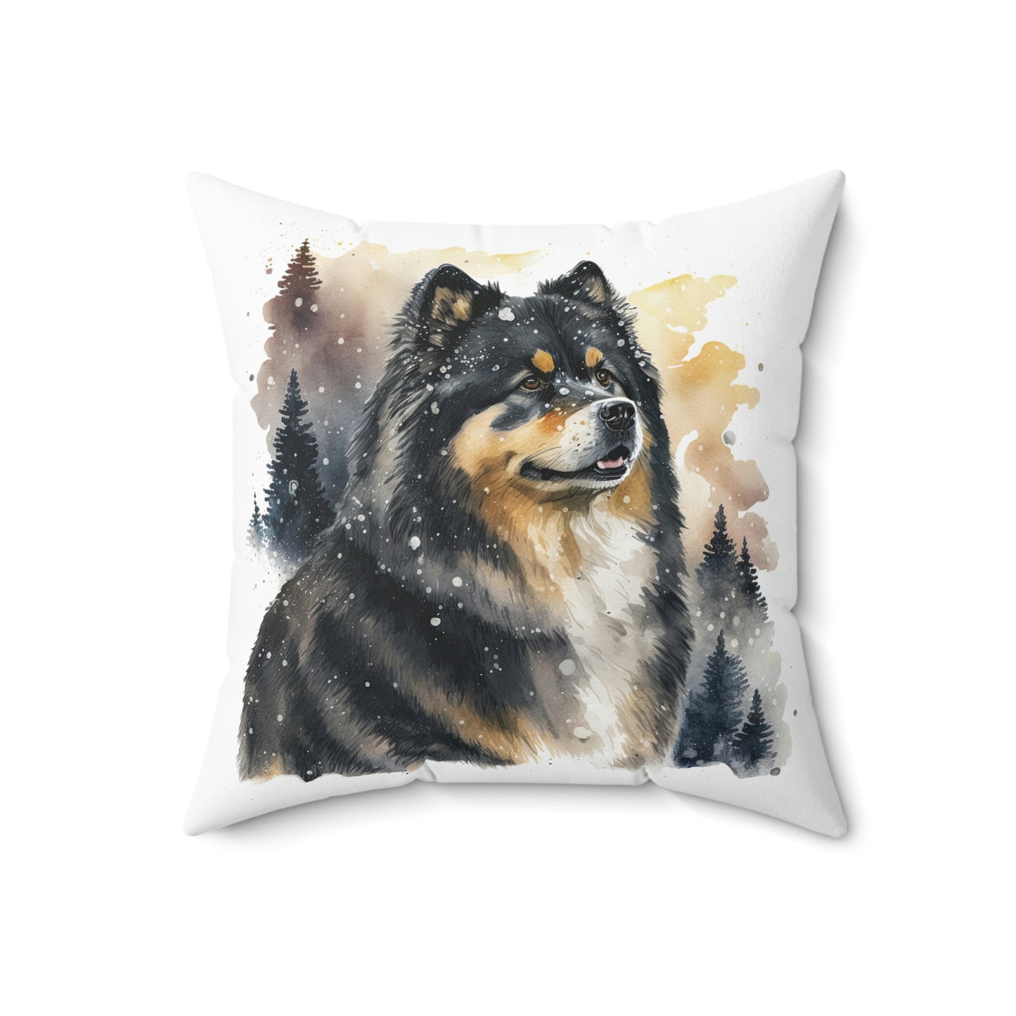 Finnish Lapphund - Snowy #3 - Pillow