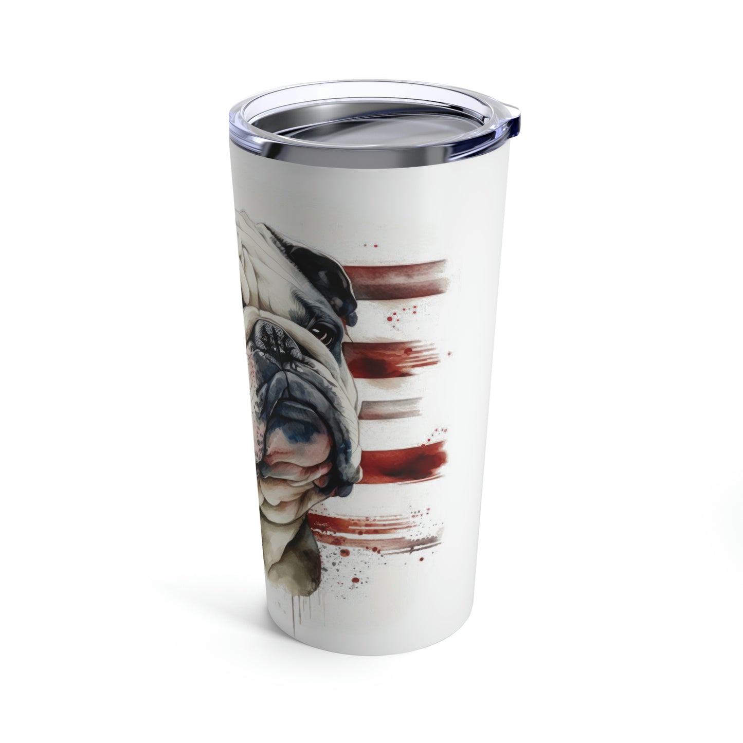 English Bulldog (Patriotic) Stainless Steel Tumbler