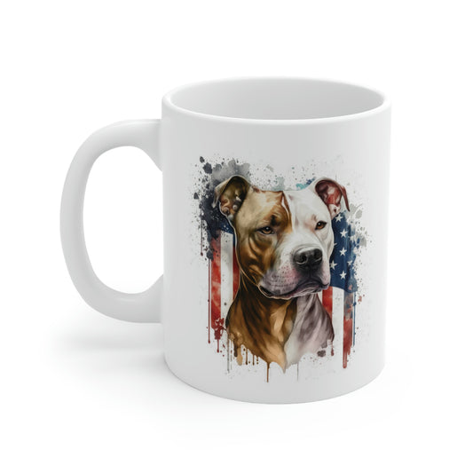 Pit Bull (Patriotic) Ceramic Mug